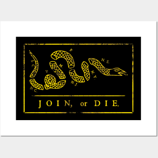 Join or Die Retro Vintage Posters and Art